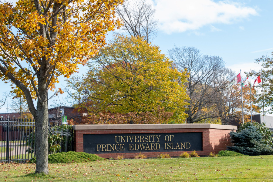 UPEI gatepost