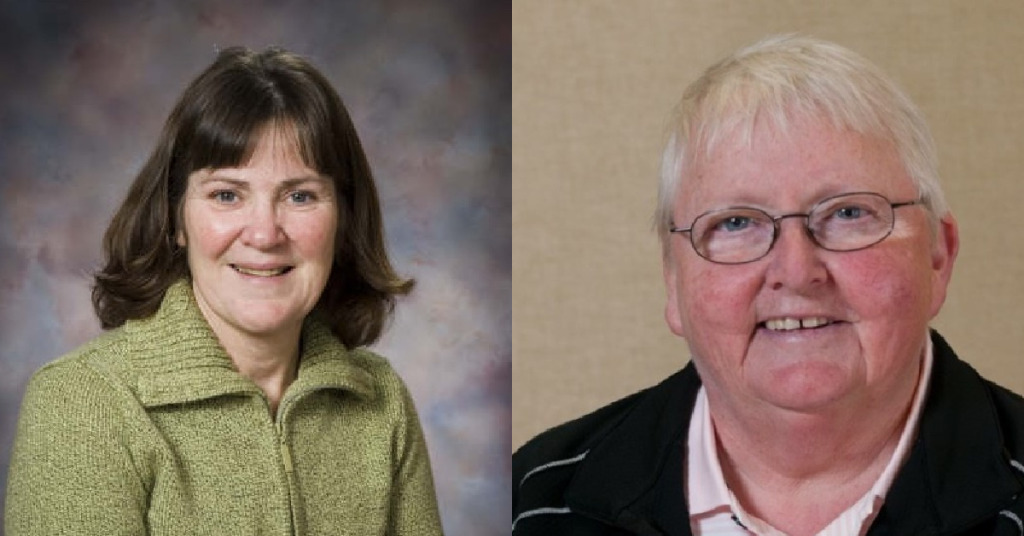 Barb Carmichael and the late Barb Mullaly