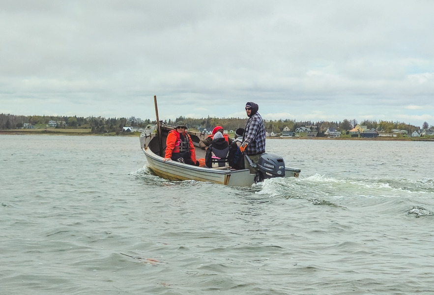 UPEI students on boat