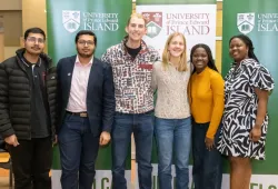 Siblings Syed Daniyal and Syed Imran Ali from Pakistan; siblings Elliott and Ellen Fraser from PEI; and siblings Celina and Deborah Areoye from Nigeria.